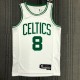 NBA 75th Anniversary Boston Celtics White #8 WALKER Jersey High Quality Name and Number Print