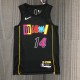 NBA Men 75th Anniversary Season 2022 Miami Heat Black #14 HERRO Jersey High Quality Name and Number Print