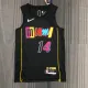 NBA Men 75th Anniversary Season 2022 Miami Heat Black #14 HERRO Jersey High Quality Name and Number Print