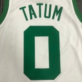 NBA 75th Anniversary Boston Celtics Retro White #0 TATUM Jersey High Quality Name and Number Print