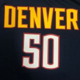 NBA Men Denver Nuggets Dark Blue #50 GORDON Jersey High Quality Name and Number Print