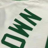 NBA 75th Anniversary Boston Celtics White #7 BROWN Jersey High Quality Name and Number Print