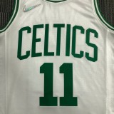 NBA 75th Anniversary Boston Celtics White #11 IRVING Jersey High Quality Name and Number Print