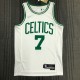 NBA 75th Anniversary Boston Celtics White #7 BROWN Jersey High Quality Name and Number Print