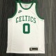 NBA 75th Anniversary Boston Celtics Retro White #0 TATUM Jersey High Quality Name and Number Print