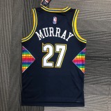 NBA Men Season 2022 Denver Nuggets Dark Blue #27 MURRAY Jersey High Quality Name and Number Print