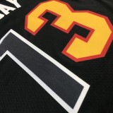 NBA Men 75th Anniversary Season 2022 Miami Heat Black #13 ADEBAYO Jersey High Quality Name and Number Print