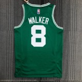 NBA 75th Anniversary Boston Celtics Green #8 WALKER Jersey High Quality Name and Number Print