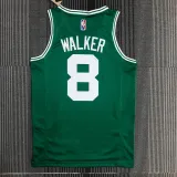 NBA 75th Anniversary Boston Celtics Green #8 WALKER Jersey High Quality Name and Number Print