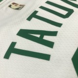 NBA 75th Anniversary Boston Celtics Retro White #0 TATUM Jersey High Quality Name and Number Print