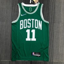 NBA 75th Anniversary Boston Celtics Green #11 IRVING Jersey High Quality Name and Number Print