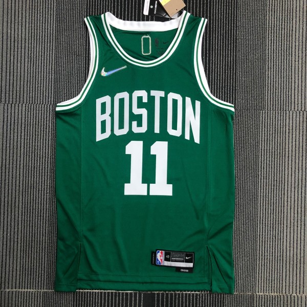 NBA 75th Anniversary Boston Celtics Green #11 IRVING Jersey High Quality Name and Number Print