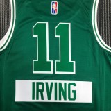 NBA Season 2022 Boston Celtics Green #11 IRVING Jersey High Quality Name and Number Print