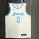 NBA Season 2021 Los Angeles Lakers White Retro #0 WESTBROOK Round Neck Jersey High Quality Name and Number Print