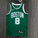 NBA 75th Anniversary Boston Celtics Green #8 WALKER Jersey High Quality Name and Number Print
