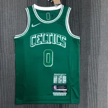 NBA Season 2022 Boston Celtics Green #0 TATUM Jersey High Quality Name and Number Print