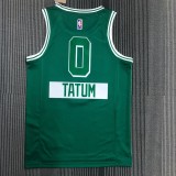 NBA Season 2022 Boston Celtics Green #0 TATUM Jersey High Quality Name and Number Print