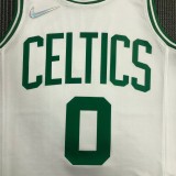 NBA 75th Anniversary Boston Celtics White #0 TATUM Jersey High Quality Name and Number Print
