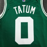 NBA 75th Anniversary Boston Celtics Green #0 TATUM Jersey High Quality Name and Number Print