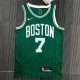 NBA 75th Anniversary Boston Celtics Green #7 BROWN Jersey High Quality Name and Number Print