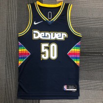 NBA Men Season 2022 Denver Nuggets Dark Blue #50 GORDON Jersey High Quality Name and Number Print