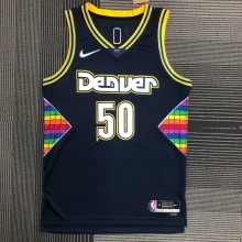 NBA Men Season 2022 Denver Nuggets Dark Blue #50 GORDON Jersey High Quality Name and Number Print