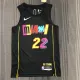 NBA Men 75th Anniversary Season 2022 Miami Heat Black #22 BUTLER Jersey High Quality Name and Number Print