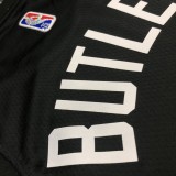 NBA Men 75th Anniversary Season 2022 Miami Heat Black #22 BUTLER Jersey High Quality Name and Number Print