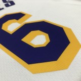 NBA 75th Anniversary Los Angeles Lakers White Round Neck #6 JAMES Jersey High Quality Name and Number Print