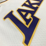 NBA 75th Anniversary Los Angeles Lakers White Round Neck #24 BRYANT Jersey High Quality Name and Number Print