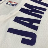 NBA 75th Anniversary Los Angeles Lakers White Round Neck #6 JAMES Jersey High Quality Name and Number Print