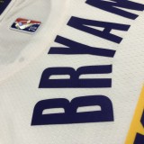 NBA 75th Anniversary Los Angeles Lakers White Round Neck #24 BRYANT Jersey High Quality Name and Number Print