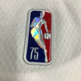 NBA 75th Anniversary Los Angeles Lakers White Round Neck #0 KUZMA Jersey High Quality Name and Number Print