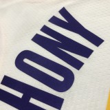 NBA 75th Anniversary Los Angeles Lakers White Round Neck #7 ANTHONY Jersey High Quality Name and Number Print