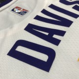 NBA 75th Anniversary Los Angeles Lakers White Round Neck #3 DAVIS Jersey High Quality Name and Number Print