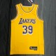 NBA 75th Anniversary Los Angeles Lakers Yellow Round Neck #39 HOWARD Jersey High Quality Name and Number Print