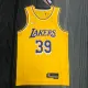 NBA 75th Anniversary Los Angeles Lakers Yellow Round Neck #39 HOWARD Jersey High Quality Name and Number Print