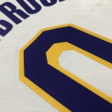 NBA 75th Anniversary Los Angeles Lakers White Round Neck #0 WESTBROOK Jersey High Quality Name and Number Print