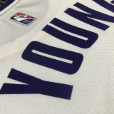 NBA 75th Anniversary Los Angeles Lakers White Round Neck #0 YOUNG Jersey High Quality Name and Number Print