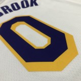 NBA 75th Anniversary Los Angeles Lakers White Round Neck #0 WESTBROOK Jersey High Quality Name and Number Print