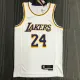 NBA 75th Anniversary Los Angeles Lakers White Round Neck #24 BRYANT Jersey High Quality Name and Number Print