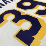 NBA 75th Anniversary Los Angeles Lakers White Round Neck #39 HOWARD Jersey High Quality Name and Number Print