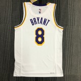 NBA 75th Anniversary Los Angeles Lakers White Round Neck #8 BRYANT Jersey High Quality Name and Number Print