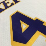 NBA 75th Anniversary Los Angeles Lakers White Round Neck #4 RONDO Jersey High Quality Name and Number Print