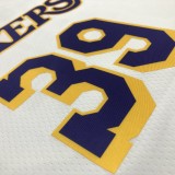 NBA 75th Anniversary Los Angeles Lakers White Round Neck #39 HOWARD Jersey High Quality Name and Number Print