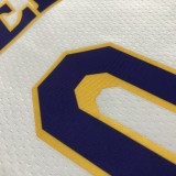 NBA 75th Anniversary Los Angeles Lakers White Round Neck #0 KUZMA Jersey High Quality Name and Number Print