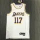 NBA 75th Anniversary X-BOX Los Angeles Lakers White Round Neck #117 Jersey High Quality Name and Number Print
