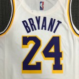 NBA 75th Anniversary Los Angeles Lakers White Round Neck #24 BRYANT Jersey High Quality Name and Number Print
