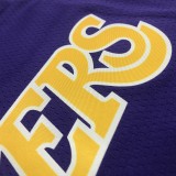 NBA Men Season 2021 Los Angeles Lakers #4 RONDO Purple Round Neck with Jordan logo Jersey High Quality Name and Number Print