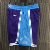NBA Season 2022 75th Anniversary Los Angeles Lakers Purple Pant High Quality Name and Number Print